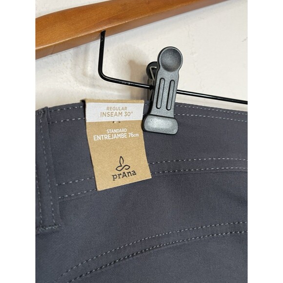 Prana Women's 8/30 Gray Regular Fit Nylon Blend Hiking Roll Up Active Pants NWT - Picture 6 of 8